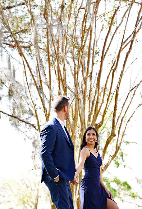 Ashley and JB’s Engagement Session at Rollins College – A Beautiful Blend of Style and Romance