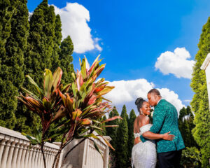 photographing people of color outdoor couple portrait with natural light and balanced exposure