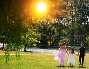 Doug Gordon of Patken Photographer capturing a maternity session at Argyle Park during sunset
