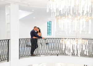 Bride and groom portraits at Waters Edge in Centerport, Long Island on their wedding day