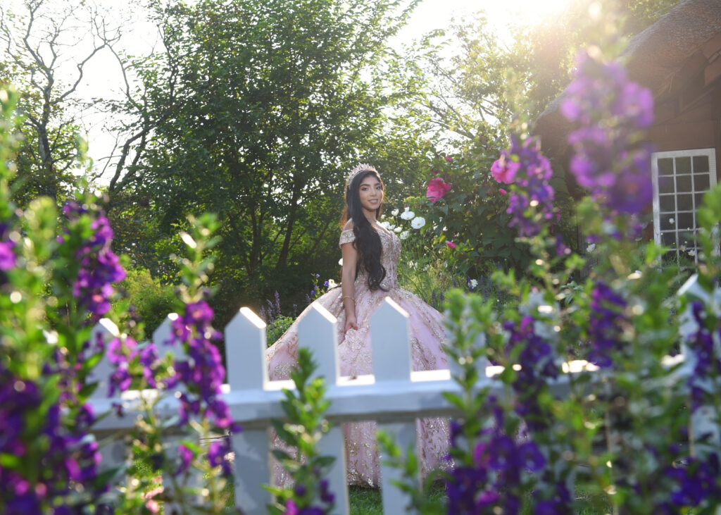 Sweet 16 photography captured at Old Westbury Gardens on Long Island, featuring classic architecture and elegant surroundings.