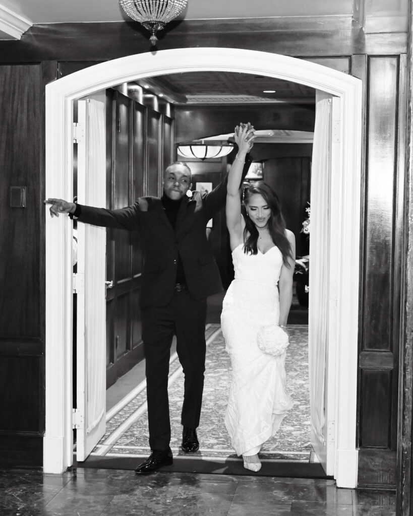 Bride portrait in Westbury Manor garden with bouquet Long Island