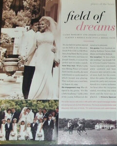 InStyle magazine wedding feature for Cathy Moriarity
