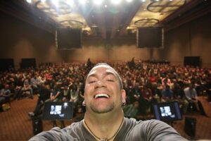 WPPI Las Vegas speaking engagement Doug Gordon speaking to a live audience at WPPI in Las Vegas.